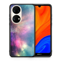 Thumbnail for Θήκη Huawei P50 Rainbow Galaxy από τη Smartfits με σχέδιο στο πίσω μέρος και μαύρο περίβλημα | Huawei P50 Rainbow Galaxy case with colorful back and black bezels