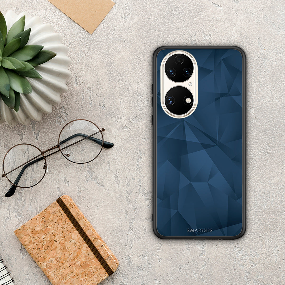 Geometric Blue Abstract - Huawei P50 case