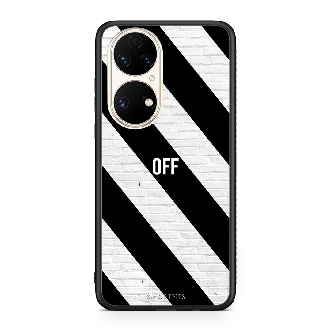 Huawei P50 Get Off θήκη από τη Smartfits με σχέδιο στο πίσω μέρος και μαύρο περίβλημα | Smartphone case with colorful back and black bezels by Smartfits