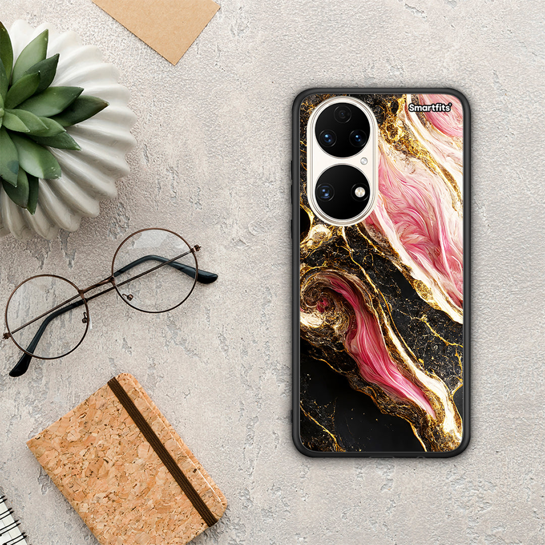 Glamorous Pink Marble - Huawei P50