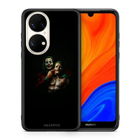 Thumbnail for Θήκη Huawei P50 Clown Hero από τη Smartfits με σχέδιο στο πίσω μέρος και μαύρο περίβλημα | Huawei P50 Clown Hero case with colorful back and black bezels
