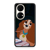 Thumbnail for Huawei P50 Lady And Tramp 2 Θήκη Αγίου Βαλεντίνου από τη Smartfits με σχέδιο στο πίσω μέρος και μαύρο περίβλημα | Smartphone case with colorful back and black bezels by Smartfits