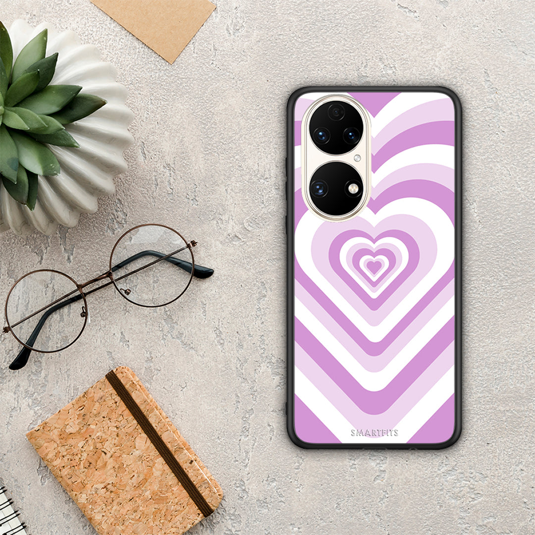 Lilac Hearts - Huawei P50 θήκη