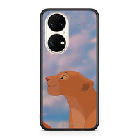 Thumbnail for Huawei P50 Lion Love 2 Θήκη Αγίου Βαλεντίνου από τη Smartfits με σχέδιο στο πίσω μέρος και μαύρο περίβλημα | Smartphone case with colorful back and black bezels by Smartfits