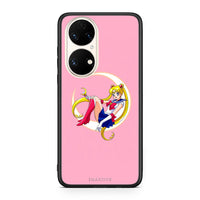 Thumbnail for Huawei P50 Moon Girl θήκη από τη Smartfits με σχέδιο στο πίσω μέρος και μαύρο περίβλημα | Smartphone case with colorful back and black bezels by Smartfits