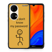 Thumbnail for Θήκη Huawei P50 My Password από τη Smartfits με σχέδιο στο πίσω μέρος και μαύρο περίβλημα | Huawei P50 My Password case with colorful back and black bezels