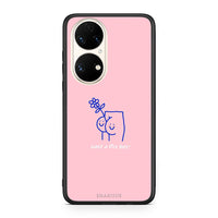 Thumbnail for Huawei P50 Nice Day θήκη από τη Smartfits με σχέδιο στο πίσω μέρος και μαύρο περίβλημα | Smartphone case with colorful back and black bezels by Smartfits