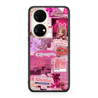 Thumbnail for Huawei P50 Pink Love Θήκη Αγίου Βαλεντίνου από τη Smartfits με σχέδιο στο πίσω μέρος και μαύρο περίβλημα | Smartphone case with colorful back and black bezels by Smartfits