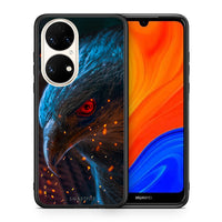 Thumbnail for Θήκη Huawei P50 Eagle PopArt από τη Smartfits με σχέδιο στο πίσω μέρος και μαύρο περίβλημα | Huawei P50 Eagle PopArt case with colorful back and black bezels