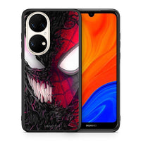 Thumbnail for Θήκη Huawei P50 SpiderVenom PopArt από τη Smartfits με σχέδιο στο πίσω μέρος και μαύρο περίβλημα | Huawei P50 SpiderVenom PopArt case with colorful back and black bezels