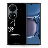 Thumbnail for Θήκη Αγίου Βαλεντίνου Huawei P50 Pro Always & Forever 2 από τη Smartfits με σχέδιο στο πίσω μέρος και μαύρο περίβλημα | Huawei P50 Pro Always & Forever 2 case with colorful back and black bezels