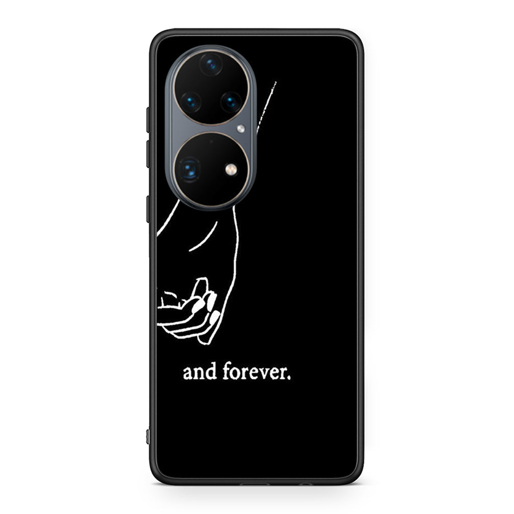 Huawei P50 Pro Always & Forever 2 Θήκη Αγίου Βαλεντίνου από τη Smartfits με σχέδιο στο πίσω μέρος και μαύρο περίβλημα | Smartphone case with colorful back and black bezels by Smartfits
