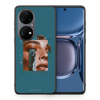 Thumbnail for Θήκη Huawei P50 Pro Cry An Ocean από τη Smartfits με σχέδιο στο πίσω μέρος και μαύρο περίβλημα | Huawei P50 Pro Cry An Ocean case with colorful back and black bezels