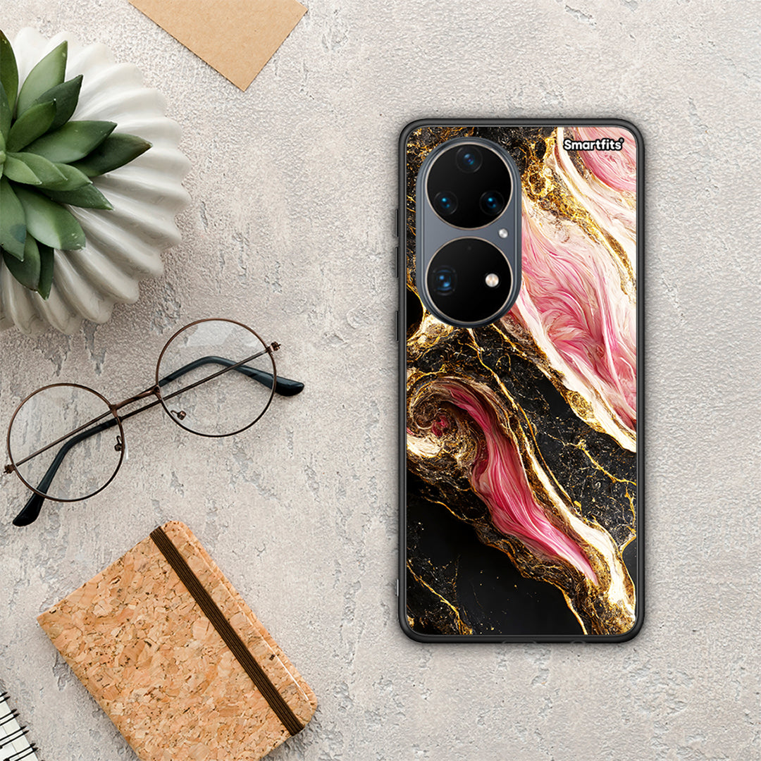 Glamorous Pink Marble - Huawei P50 Pro case