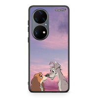 Thumbnail for Huawei P50 Pro Lady And Tramp θήκη από τη Smartfits με σχέδιο στο πίσω μέρος και μαύρο περίβλημα | Smartphone case with colorful back and black bezels by Smartfits