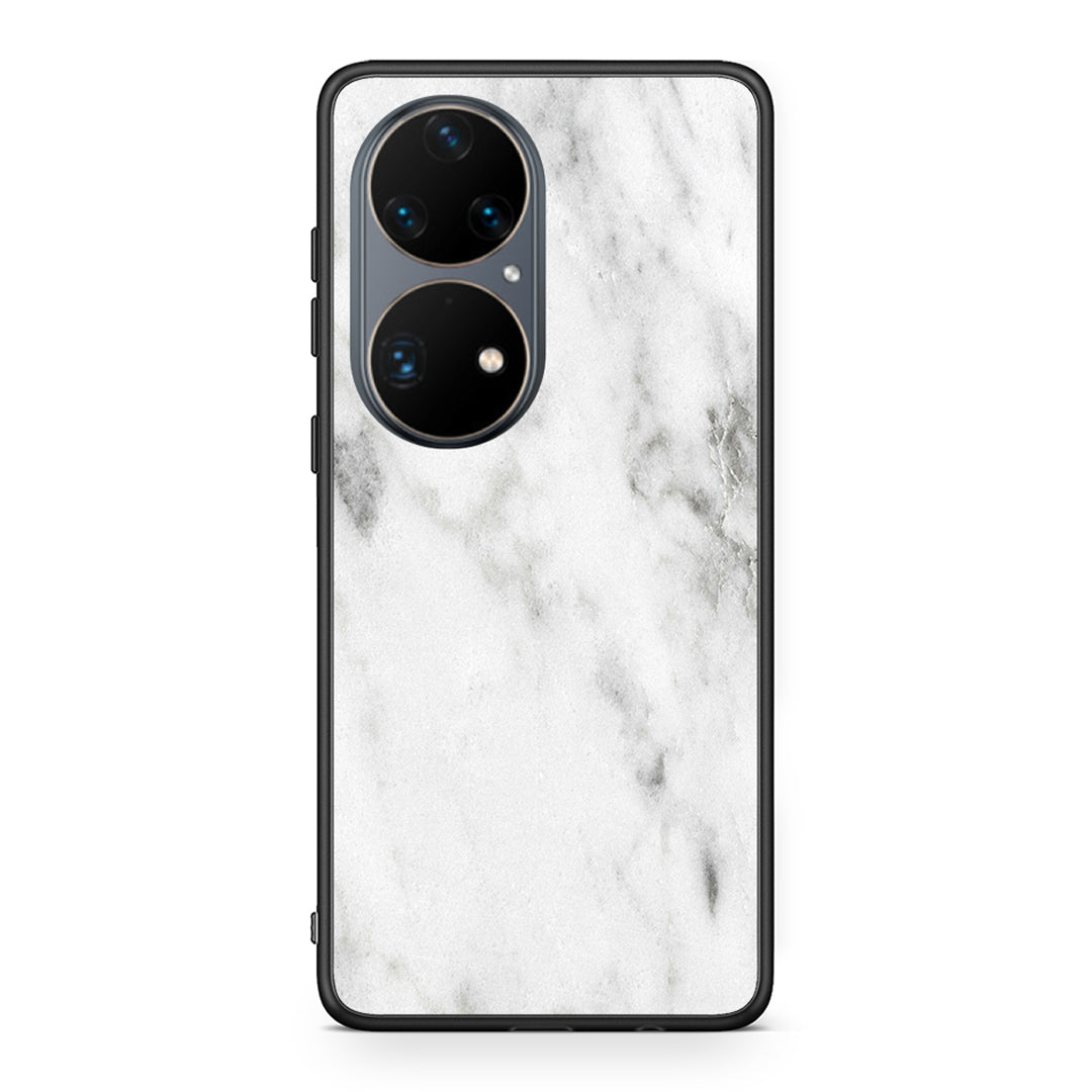 2 - Huawei P50 Pro White marble case, cover, bumper