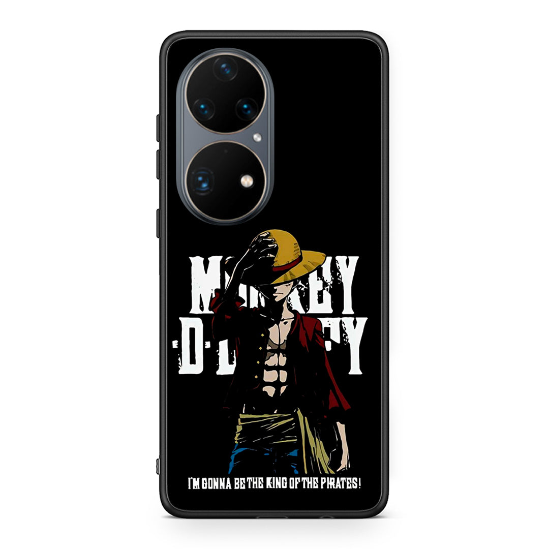 Huawei P50 Pro Pirate King θήκη από τη Smartfits με σχέδιο στο πίσω μέρος και μαύρο περίβλημα | Smartphone case with colorful back and black bezels by Smartfits