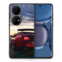 Thumbnail for Θήκη Huawei P50 Pro Racing Supra από τη Smartfits με σχέδιο στο πίσω μέρος και μαύρο περίβλημα | Huawei P50 Pro Racing Supra case with colorful back and black bezels
