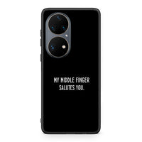 Thumbnail for Huawei P50 Pro Salute θήκη από τη Smartfits με σχέδιο στο πίσω μέρος και μαύρο περίβλημα | Smartphone case with colorful back and black bezels by Smartfits