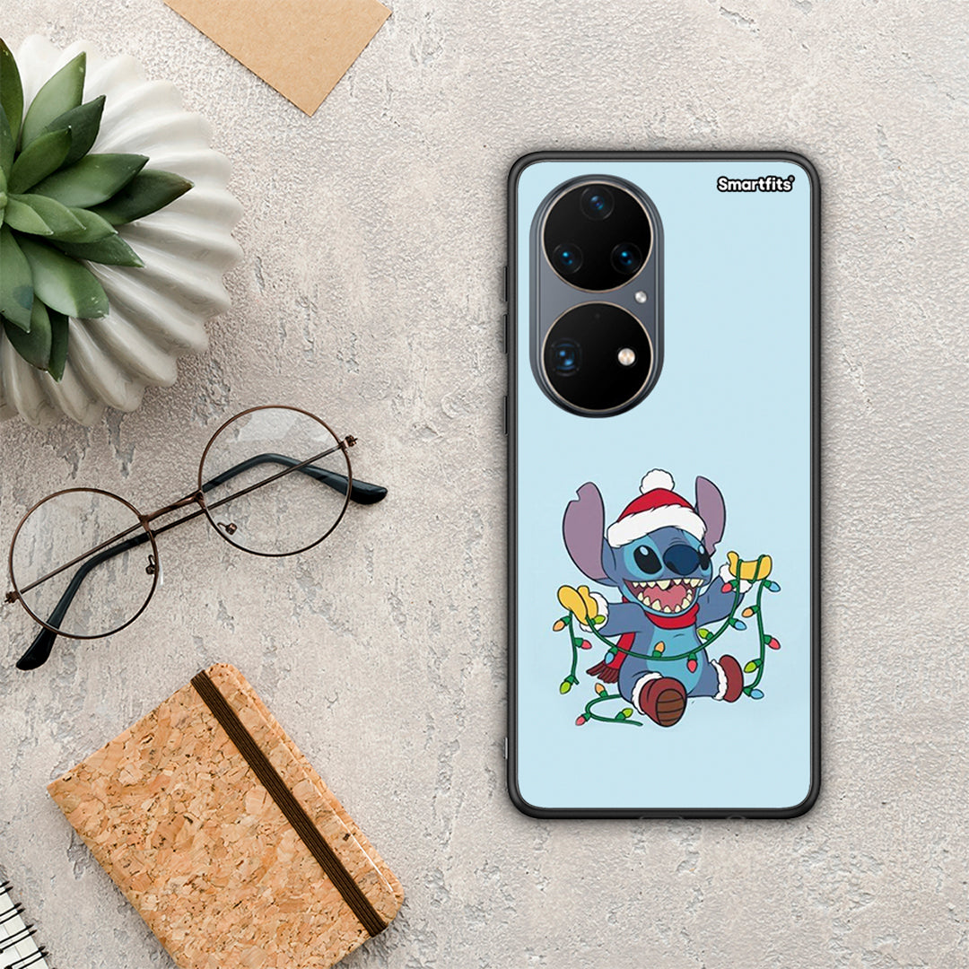 Santa Stich - Huawei P50 Pro case