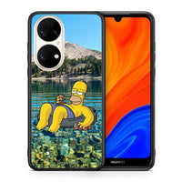 Thumbnail for Θήκη Huawei P50 Summer Happiness από τη Smartfits με σχέδιο στο πίσω μέρος και μαύρο περίβλημα | Huawei P50 Summer Happiness case with colorful back and black bezels