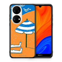Thumbnail for Θήκη Huawei P50 Summering από τη Smartfits με σχέδιο στο πίσω μέρος και μαύρο περίβλημα | Huawei P50 Summering case with colorful back and black bezels