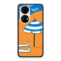 Thumbnail for Huawei P50 Summering Θήκη από τη Smartfits με σχέδιο στο πίσω μέρος και μαύρο περίβλημα | Smartphone case with colorful back and black bezels by Smartfits