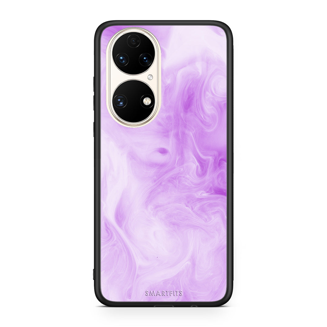 99 - Huawei P50 Watercolor Lavender case, cover, bumper