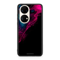 Thumbnail for 4 - Huawei P50 Pink Black Watercolor case, cover, bumper