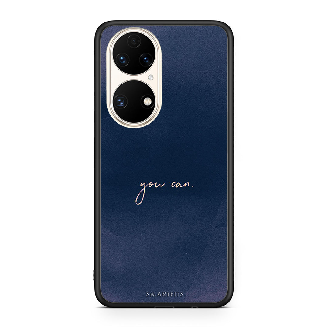 Huawei P50 You Can θήκη από τη Smartfits με σχέδιο στο πίσω μέρος και μαύρο περίβλημα | Smartphone case with colorful back and black bezels by Smartfits