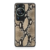 Thumbnail for Θήκη Huawei P60 Animal Fashion Snake από τη Smartfits με σχέδιο στο πίσω μέρος και μαύρο περίβλημα | Huawei P60 Animal Fashion Snake Case with Colorful Back and Black Bezels