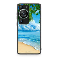 Thumbnail for Θήκη Huawei P60 Beautiful Beach από τη Smartfits με σχέδιο στο πίσω μέρος και μαύρο περίβλημα | Huawei P60 Beautiful Beach Case with Colorful Back and Black Bezels