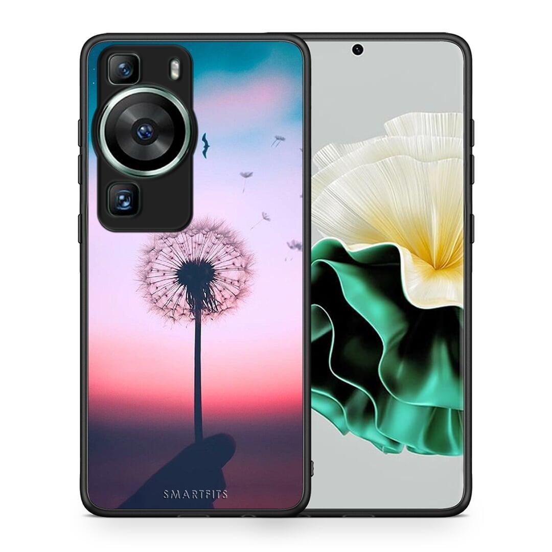 Θήκη Huawei P60 Boho Wish από τη Smartfits με σχέδιο στο πίσω μέρος και μαύρο περίβλημα | Huawei P60 Boho Wish Case with Colorful Back and Black Bezels