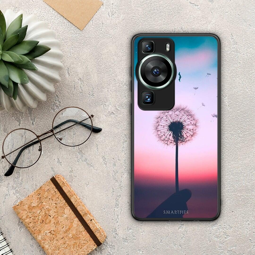 Θήκη Huawei P60 Boho Wish από τη Smartfits με σχέδιο στο πίσω μέρος και μαύρο περίβλημα | Huawei P60 Boho Wish Case with Colorful Back and Black Bezels