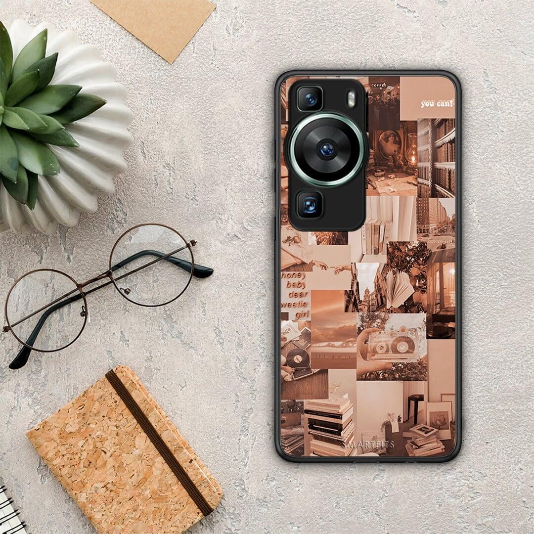 Θήκη Huawei P60 Collage You Can από τη Smartfits με σχέδιο στο πίσω μέρος και μαύρο περίβλημα | Huawei P60 Collage You Can Case with Colorful Back and Black Bezels