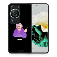 Thumbnail for Θήκη Huawei P60 Grandma Mood Black από τη Smartfits με σχέδιο στο πίσω μέρος και μαύρο περίβλημα | Huawei P60 Grandma Mood Black Case with Colorful Back and Black Bezels