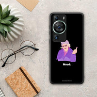 Thumbnail for Θήκη Huawei P60 Grandma Mood Black από τη Smartfits με σχέδιο στο πίσω μέρος και μαύρο περίβλημα | Huawei P60 Grandma Mood Black Case with Colorful Back and Black Bezels