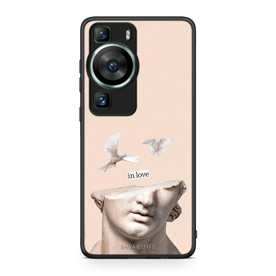 Θήκη Huawei P60 In Love από τη Smartfits με σχέδιο στο πίσω μέρος και μαύρο περίβλημα | Huawei P60 In Love Case with Colorful Back and Black Bezels