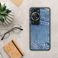 Thumbnail for Θήκη Huawei P60 Jeans Pocket από τη Smartfits με σχέδιο στο πίσω μέρος και μαύρο περίβλημα | Huawei P60 Jeans Pocket Case with Colorful Back and Black Bezels