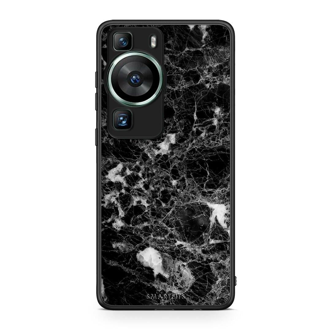 Θήκη Huawei P60 Marble Male από τη Smartfits με σχέδιο στο πίσω μέρος και μαύρο περίβλημα | Huawei P60 Marble Male Case with Colorful Back and Black Bezels