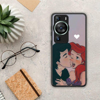 Thumbnail for Θήκη Huawei P60 Mermaid Couple από τη Smartfits με σχέδιο στο πίσω μέρος και μαύρο περίβλημα | Huawei P60 Mermaid Couple Case with Colorful Back and Black Bezels