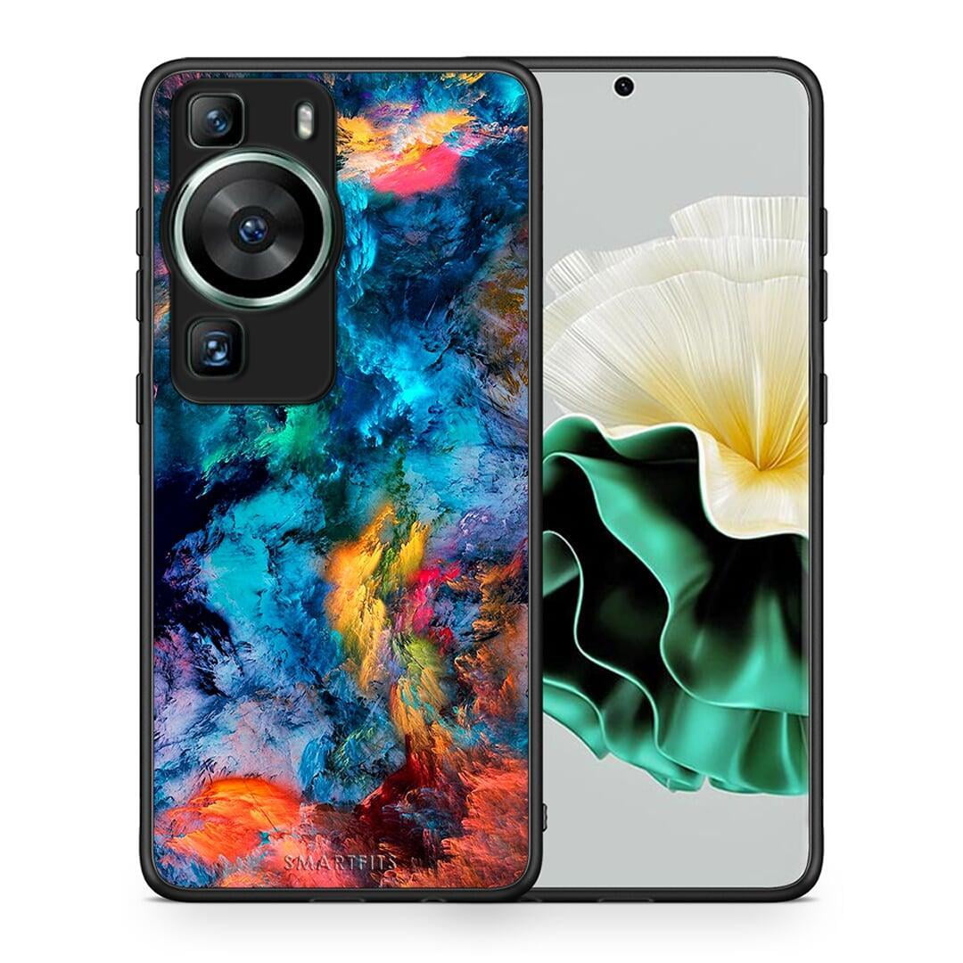 Θήκη Huawei P60 Paint Crayola από τη Smartfits με σχέδιο στο πίσω μέρος και μαύρο περίβλημα | Huawei P60 Paint Crayola Case with Colorful Back and Black Bezels