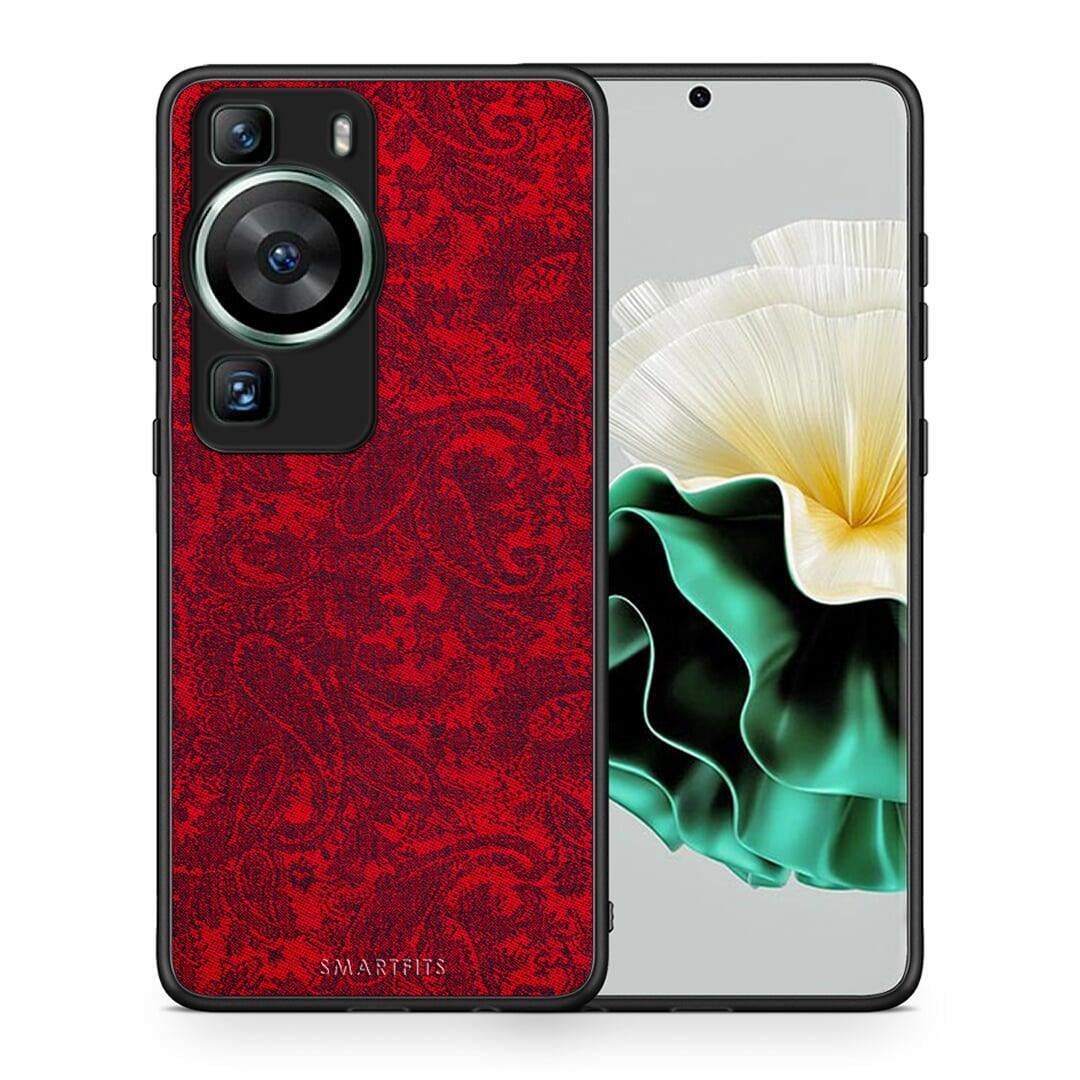 Θήκη Huawei P60 Paisley Cashmere από τη Smartfits με σχέδιο στο πίσω μέρος και μαύρο περίβλημα | Huawei P60 Paisley Cashmere Case with Colorful Back and Black Bezels