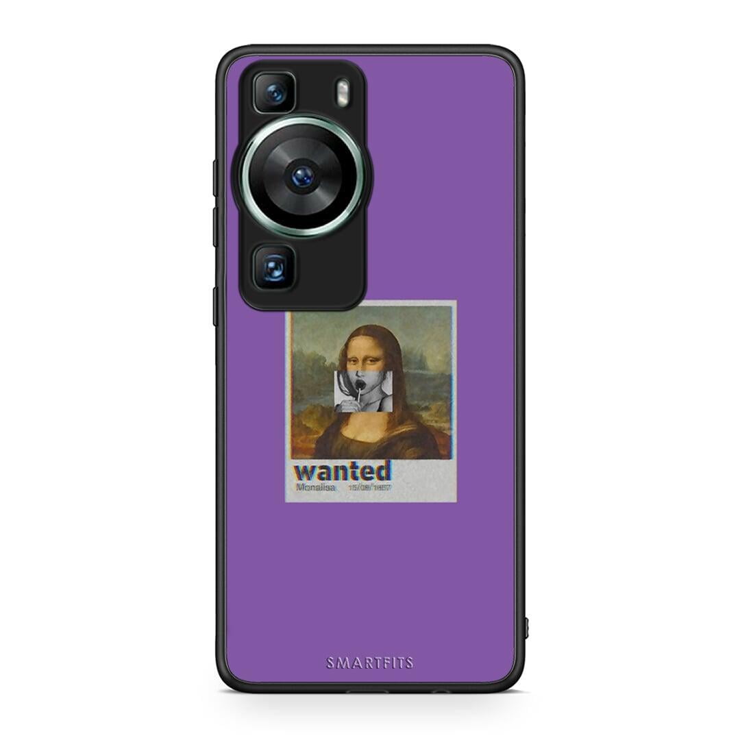 Θήκη Huawei P60 Popart Monalisa από τη Smartfits με σχέδιο στο πίσω μέρος και μαύρο περίβλημα | Huawei P60 Popart Monalisa Case with Colorful Back and Black Bezels