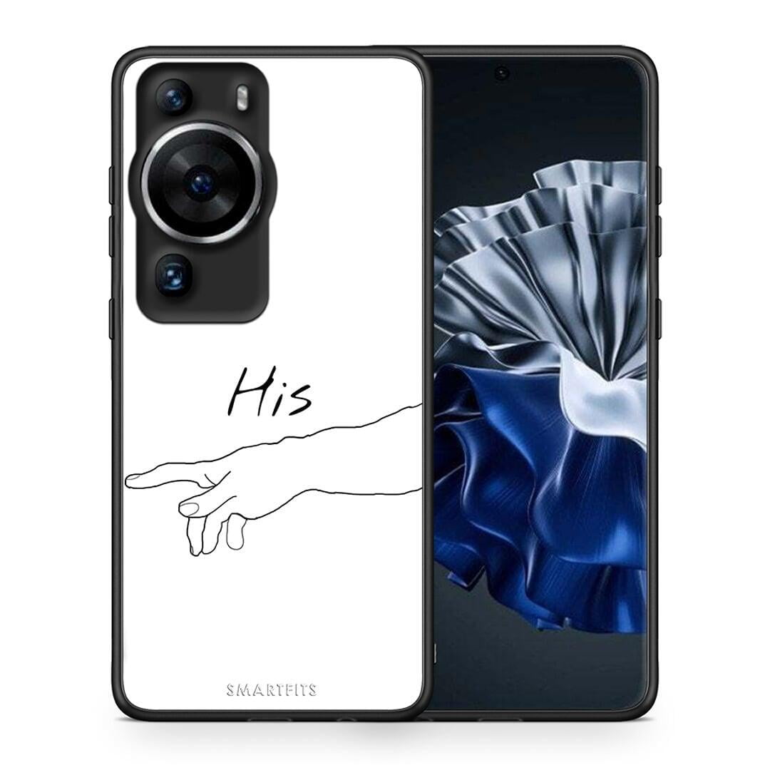 Θήκη Huawei P60 Pro Aesthetic Love 2 από τη Smartfits με σχέδιο στο πίσω μέρος και μαύρο περίβλημα | Huawei P60 Pro Aesthetic Love 2 Case with Colorful Back and Black Bezels