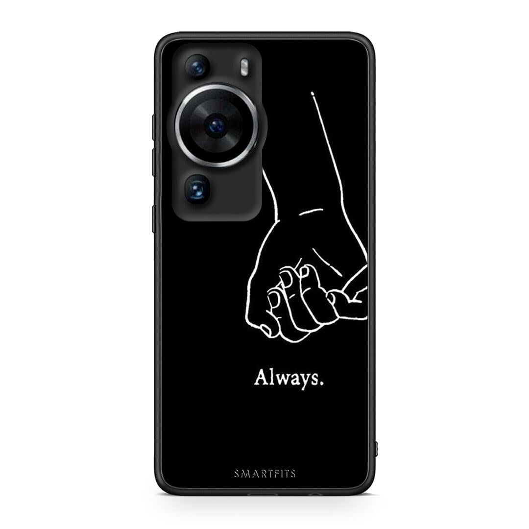 Θήκη Huawei P60 Pro Always & Forever 1 από τη Smartfits με σχέδιο στο πίσω μέρος και μαύρο περίβλημα | Huawei P60 Pro Always & Forever 1 Case with Colorful Back and Black Bezels