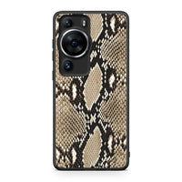 Thumbnail for Θήκη Huawei P60 Pro Animal Fashion Snake από τη Smartfits με σχέδιο στο πίσω μέρος και μαύρο περίβλημα | Huawei P60 Pro Animal Fashion Snake Case with Colorful Back and Black Bezels