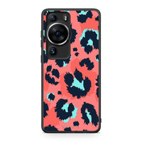 Thumbnail for Θήκη Huawei P60 Pro Animal Pink Leopard από τη Smartfits με σχέδιο στο πίσω μέρος και μαύρο περίβλημα | Huawei P60 Pro Animal Pink Leopard Case with Colorful Back and Black Bezels