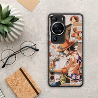 Thumbnail for Θήκη Huawei P60 Pro Anime Collage από τη Smartfits με σχέδιο στο πίσω μέρος και μαύρο περίβλημα | Huawei P60 Pro Anime Collage Case with Colorful Back and Black Bezels