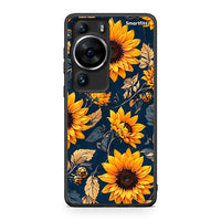 Thumbnail for Θήκη Huawei P60 Pro Autumn Sunflowers από τη Smartfits με σχέδιο στο πίσω μέρος και μαύρο περίβλημα | Huawei P60 Pro Autumn Sunflowers Case with Colorful Back and Black Bezels